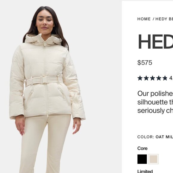 Hedy Belted Puffer NWT XS - Picture 1 of 6